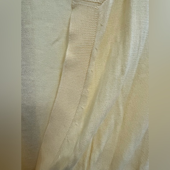 Lilly Pulitzer Yellow Peplum Button Sweater 3/4 Sleeve sz XS - Picture 5 of 7